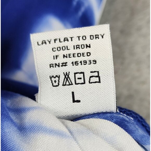 Gaby & Gracie Dress Womens Large Blue Tie Dye Sleeveless Summer Beachwear Maxi - Picture 9 of 9